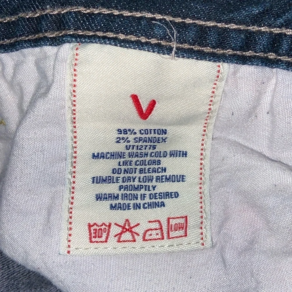 Vertigo Women’s 12 Blue Bootcut button fly Flare 5-Pocket Denim - Picture 9 of 9